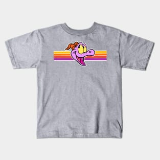 Happy little purple dragon of imagination Kids T-Shirt